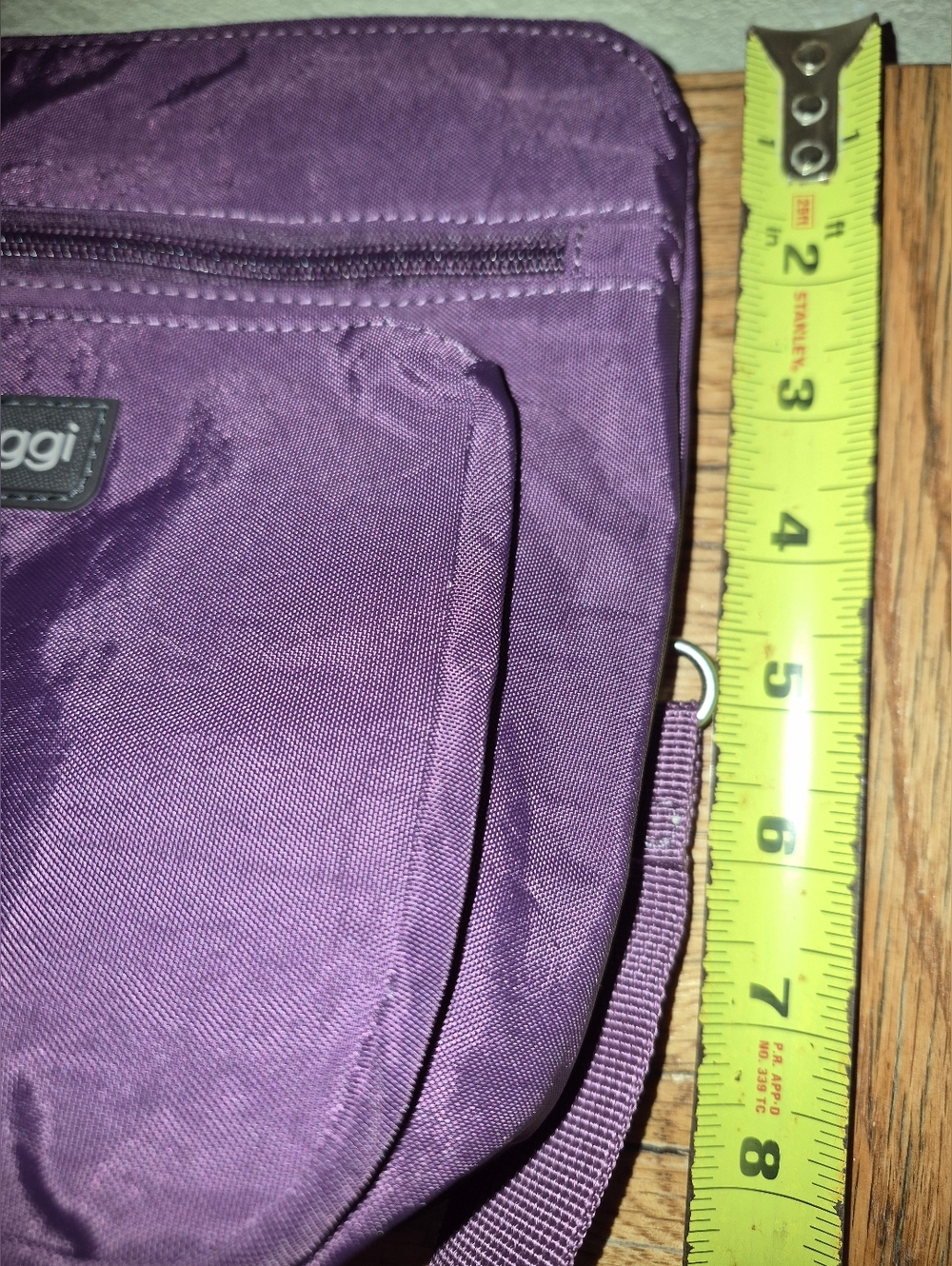 Biaggi Flexmates Convertible Crossbody W/ Wristlet, Purple - Picture 4 of 5